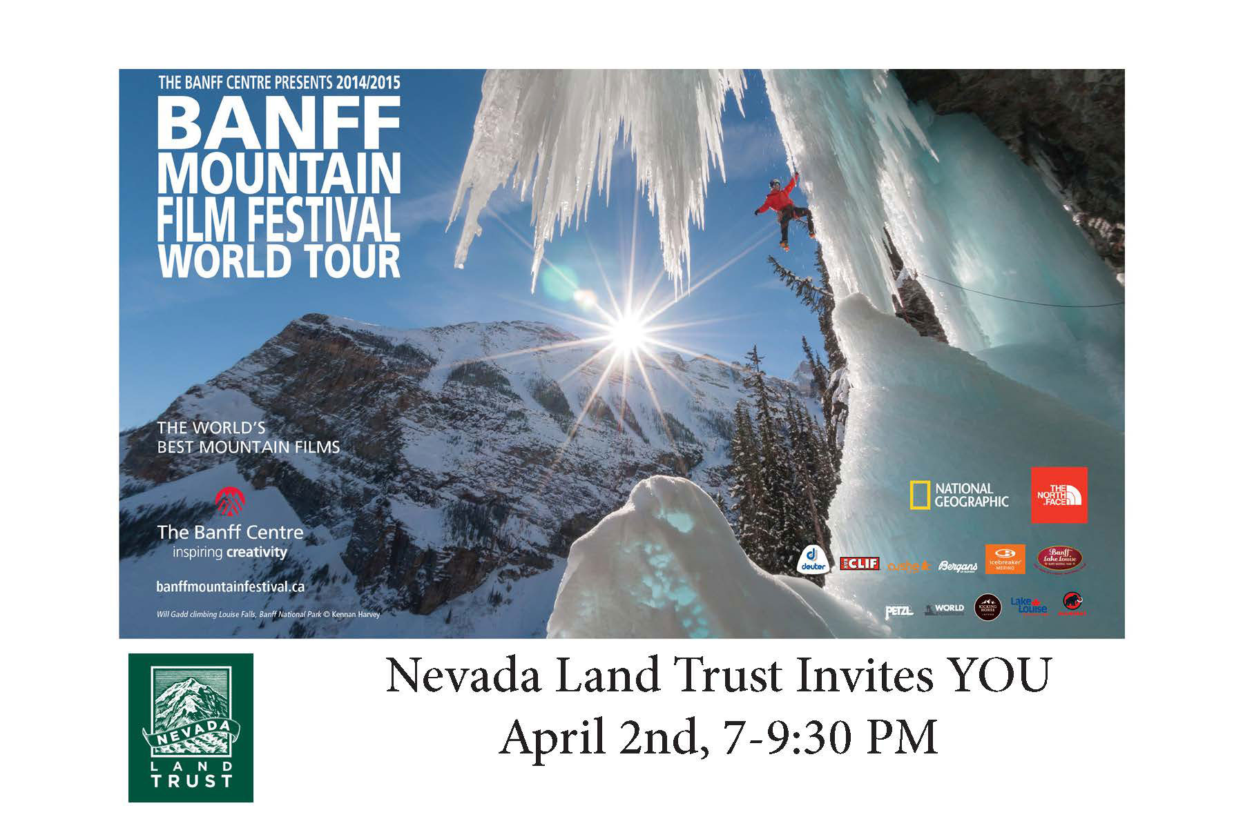 Banff Mountain Film Festival Comes to Reno! | Nevada Land Trust